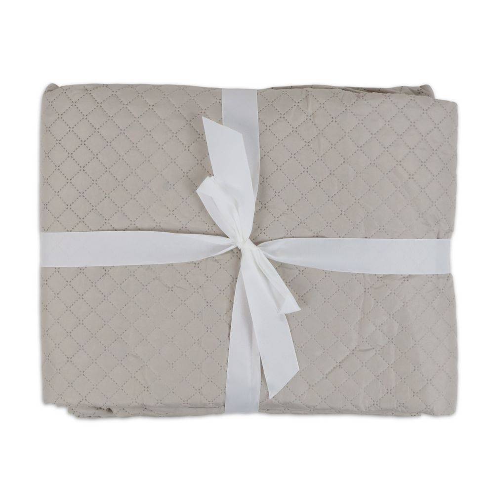 Boutis Copriletto mezzastagione Diamond Tortora Singolo