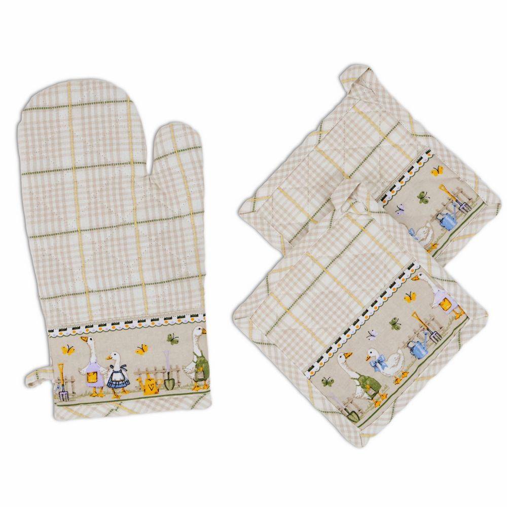 Set guanto + presine Ochette