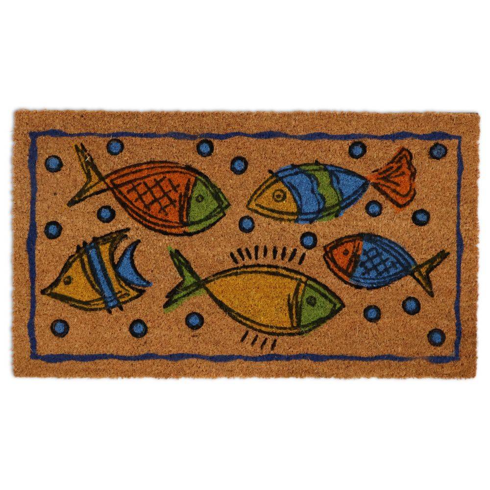 Zerbino in cocco Pesci Colorati