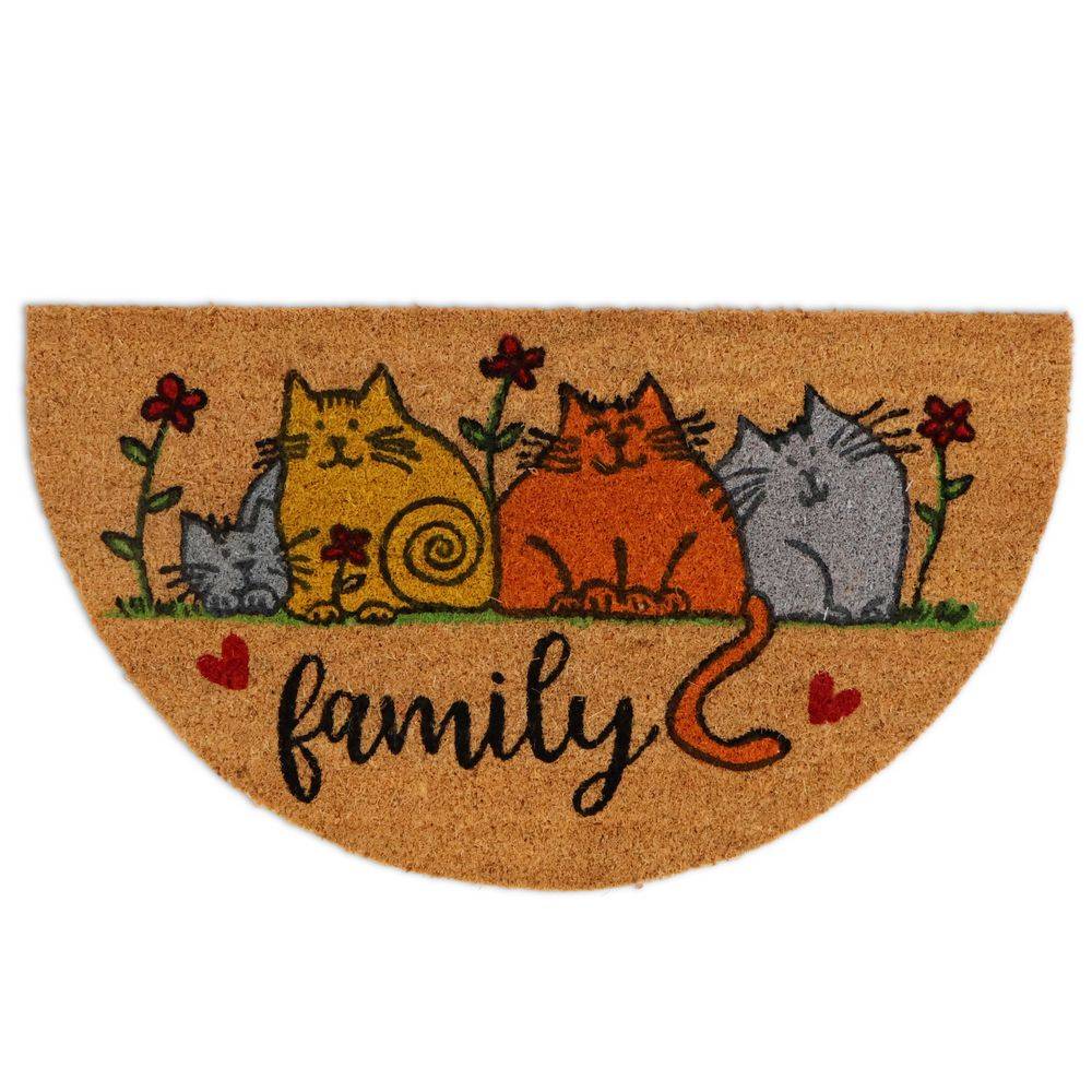 Zerbino in cocco mezzaluna Gatti Colorati Family 