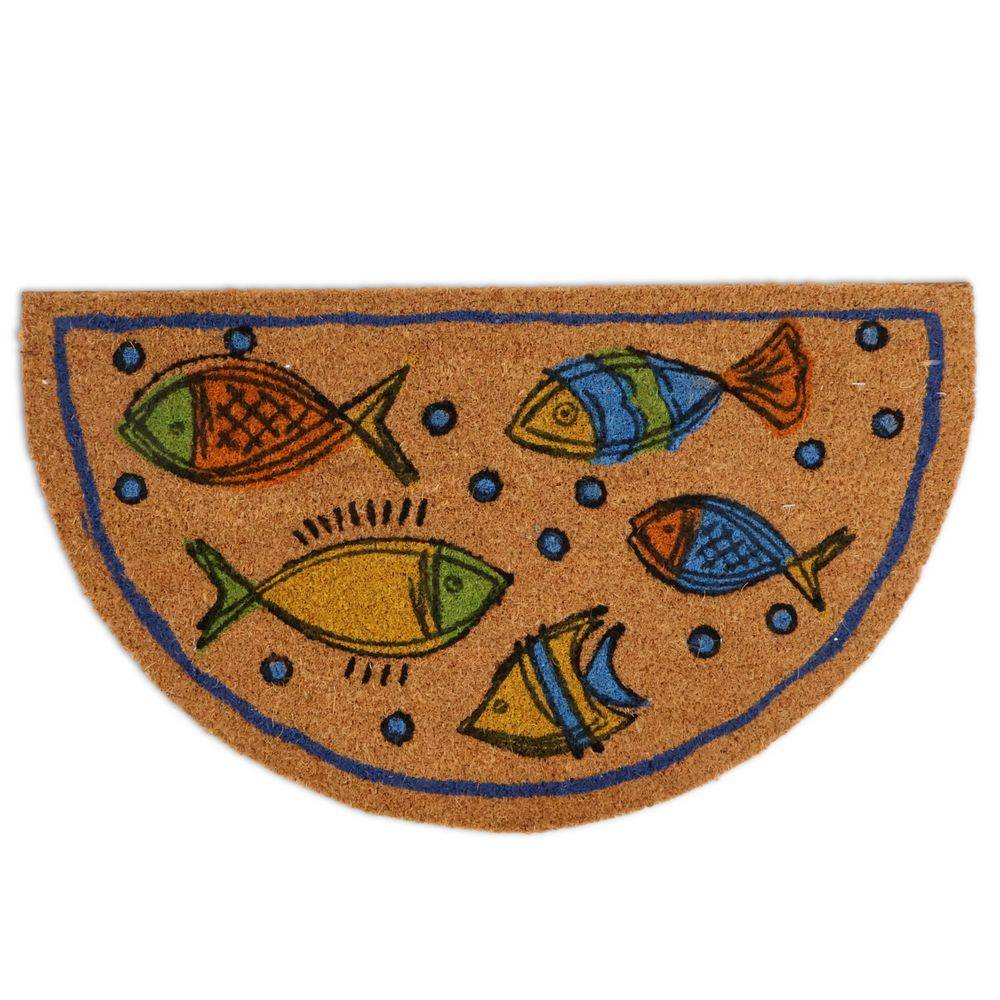 Zerbino in cocco mezzaluna Pesci Colorati