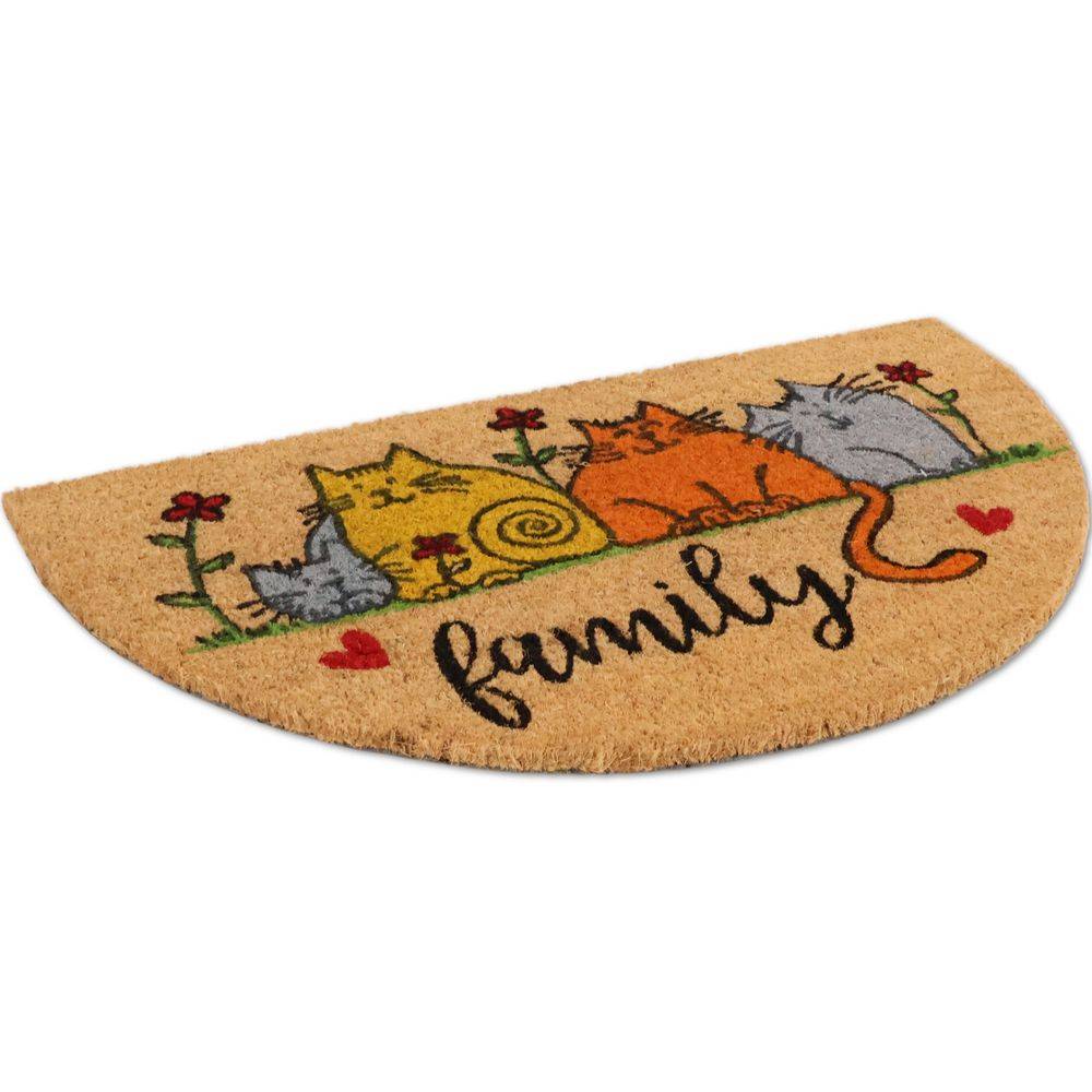 Zerbino in cocco mezzaluna Gatti Colorati Family 