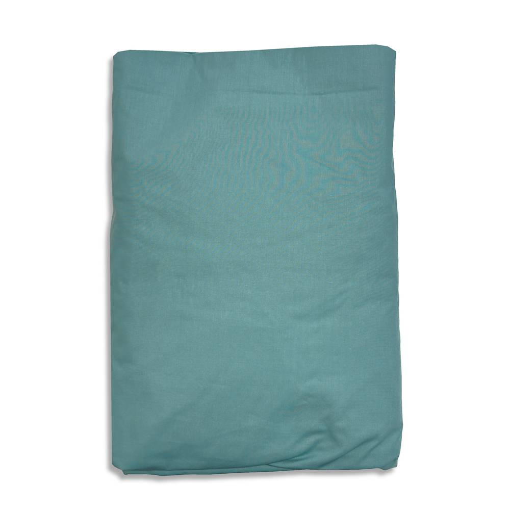 Lenzuolo sotto tutto elastico percalle verde matrimoniale