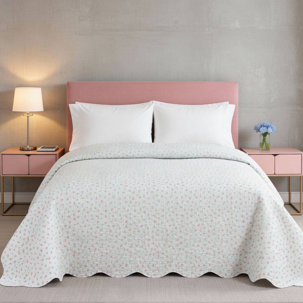 Boutis Copriletto estivo Pinsonic Boccioli Matrimoniale