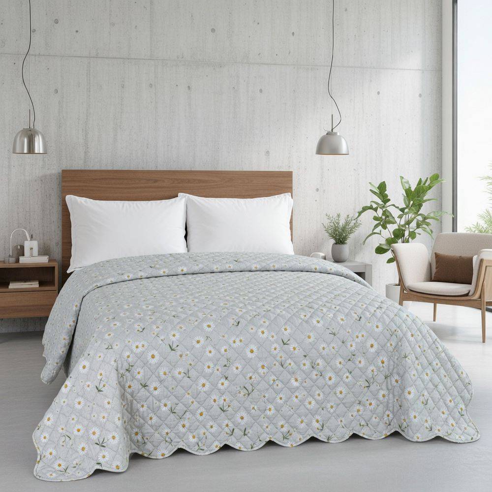 Boutis Copriletto estivo Pinsonic Margherite Matrimoniale