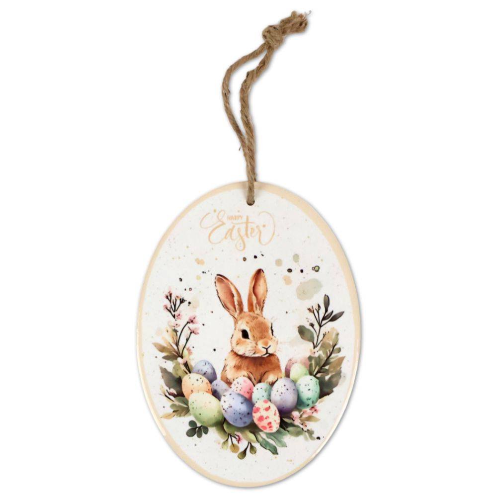 Piastrella sottopentola Coniglietto Uova Multicolor