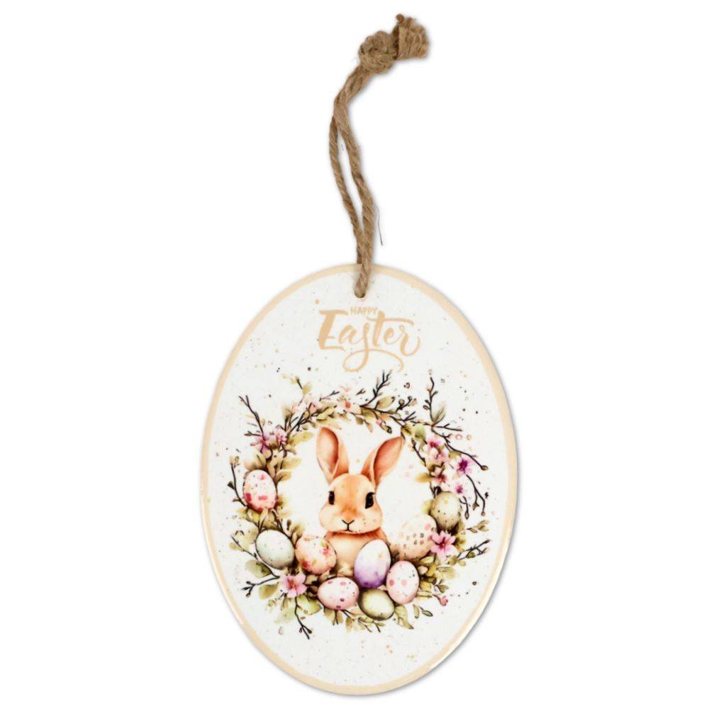 Piastrella sottopentola Coniglietto Ghirlanda