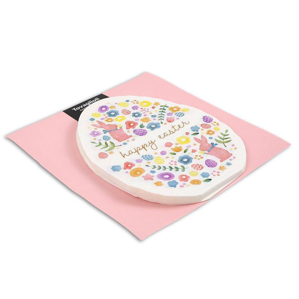 Tovaglioli Pasqua Uovo 33x33 cm | Confezione 15 Pezzi Carta Decorata