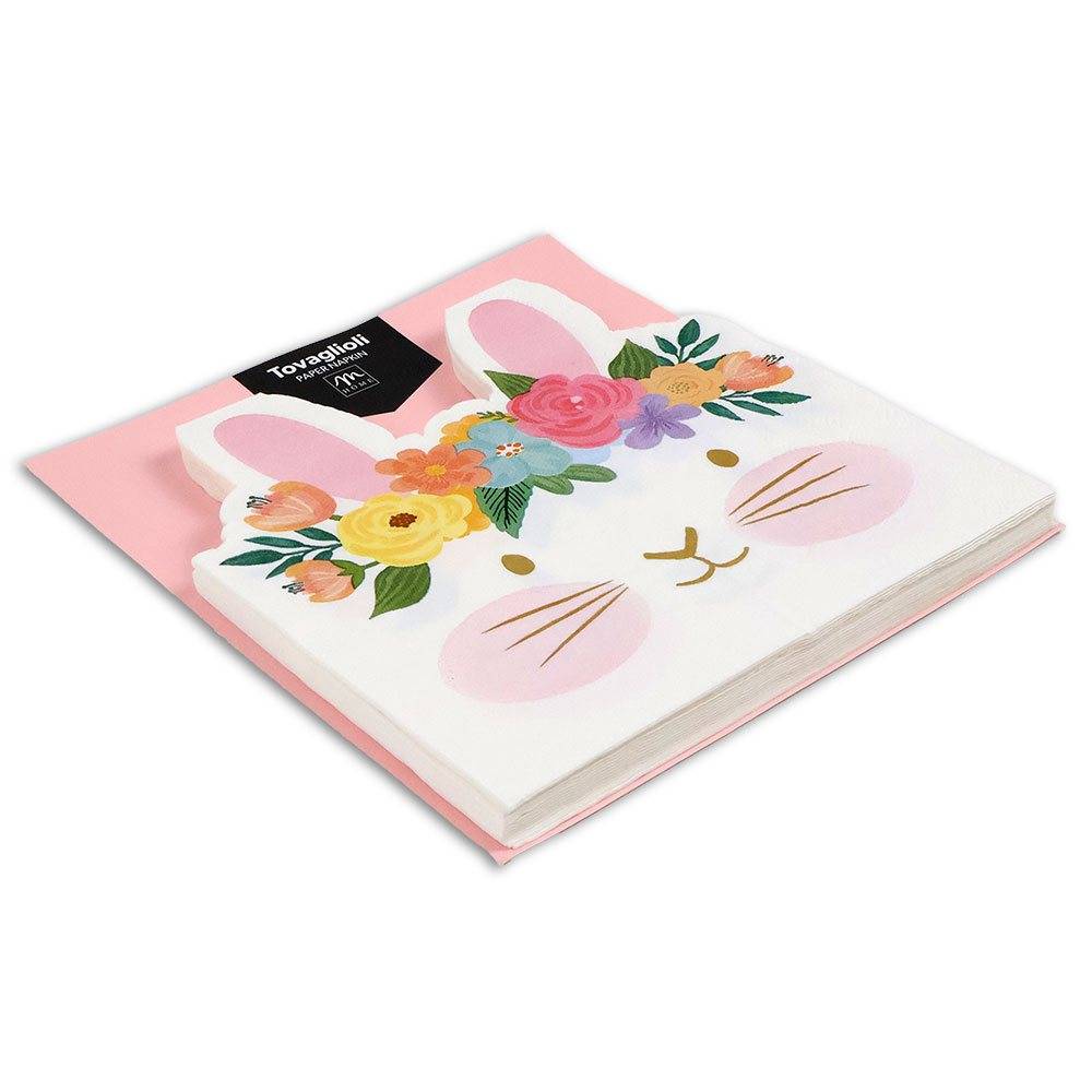 Tovaglioli Pasqua Coniglietto 33x33 cm | Confezione 15 Pezzi Carta Decorata