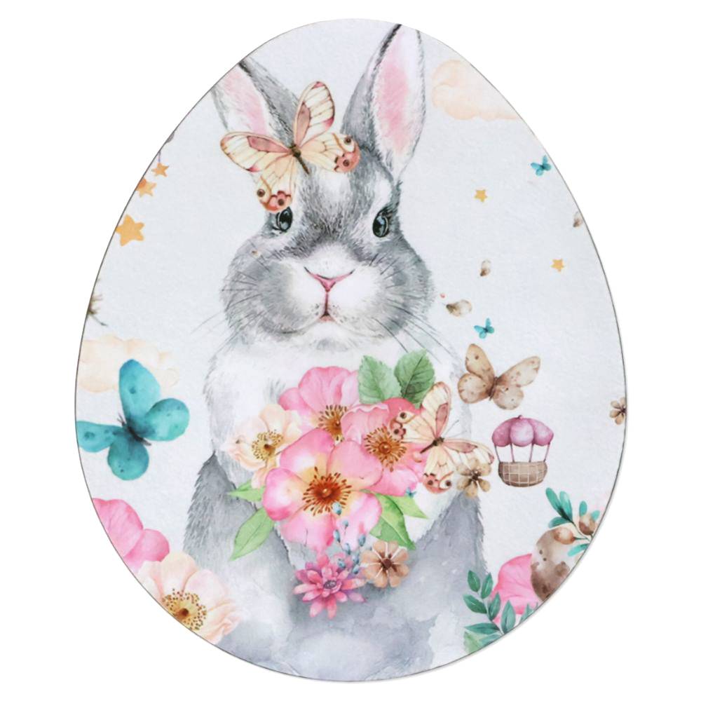 Sottopiatto Pasqua Coniglietto Fiori | Centrotavola Decorativo