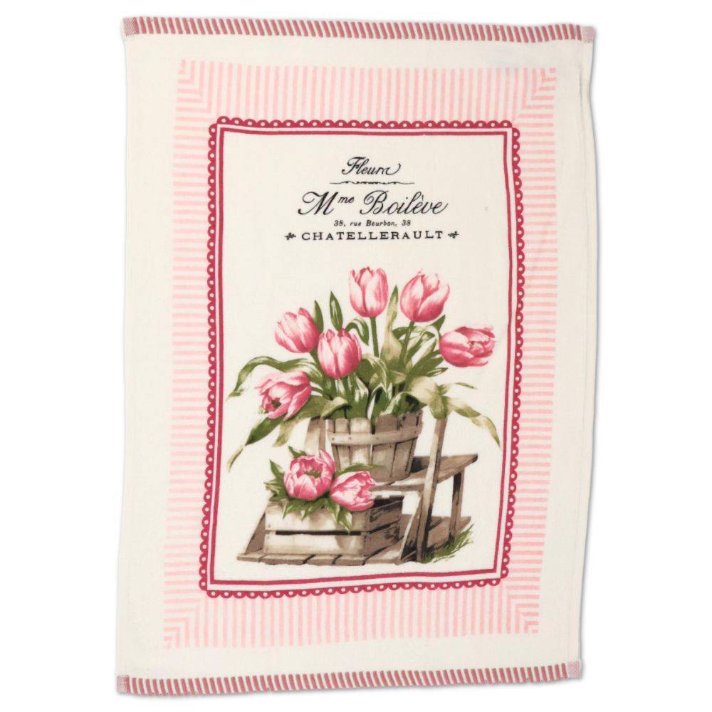 Set 3 Canovacci cucina spugna Farm Daily Tulipani