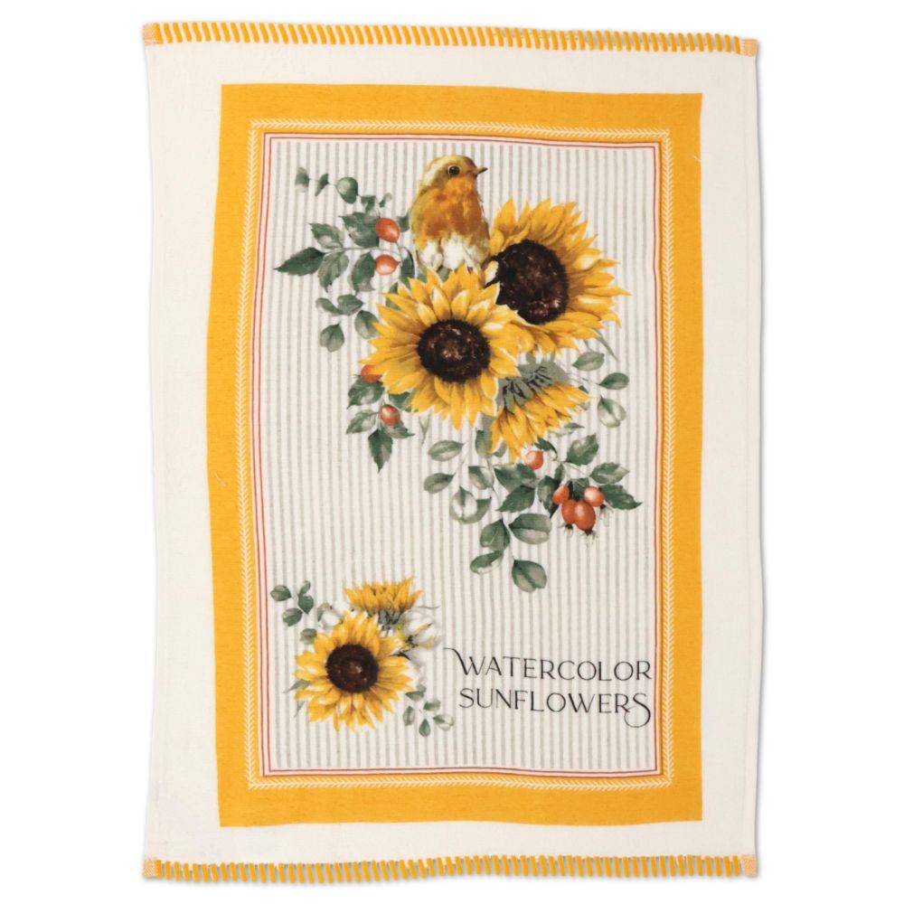 Set 3 Canovacci cucina spugna Farm Daily Girasoli