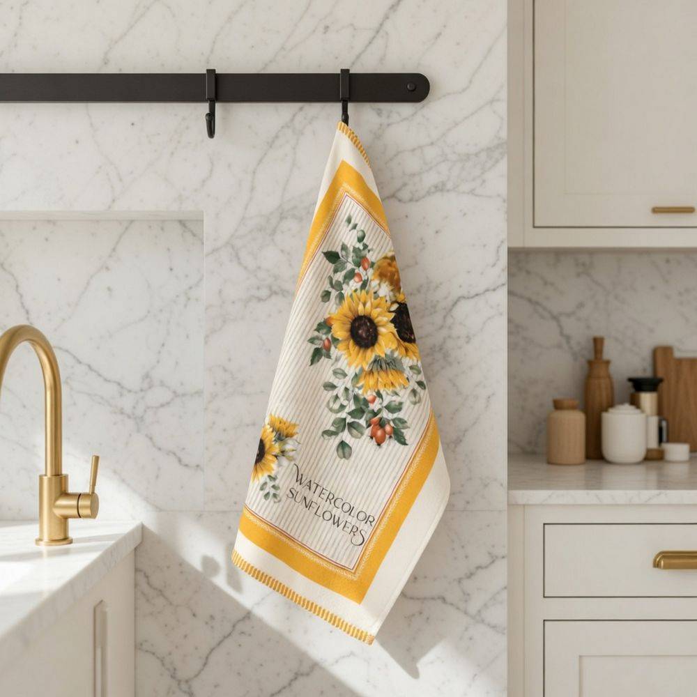 Canovaccio cucina spugna Farm Daily Girasoli