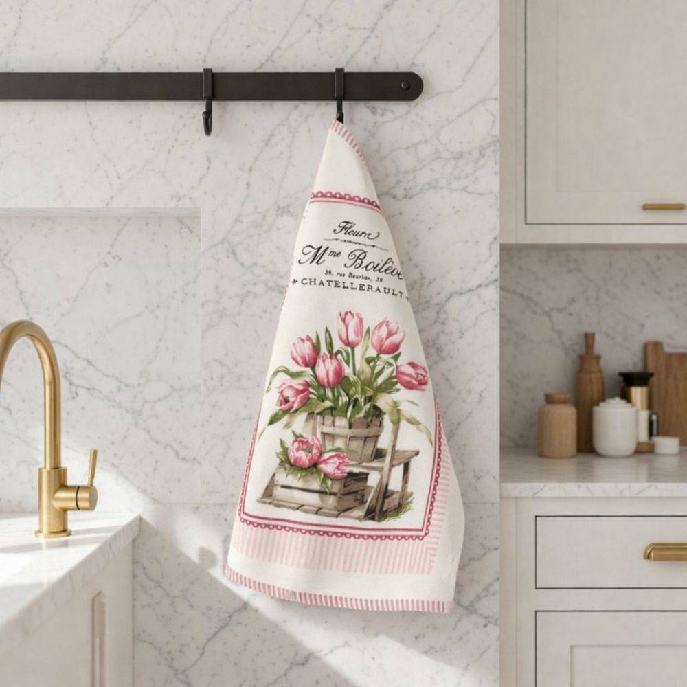 Canovaccio cucina spugna Farm Daily Tulipani