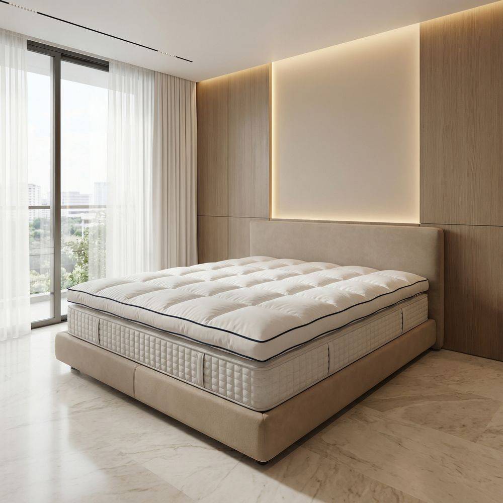 Topper Matrimoniale 160x200 Piuma d’Oca 9 cm – Nuvole