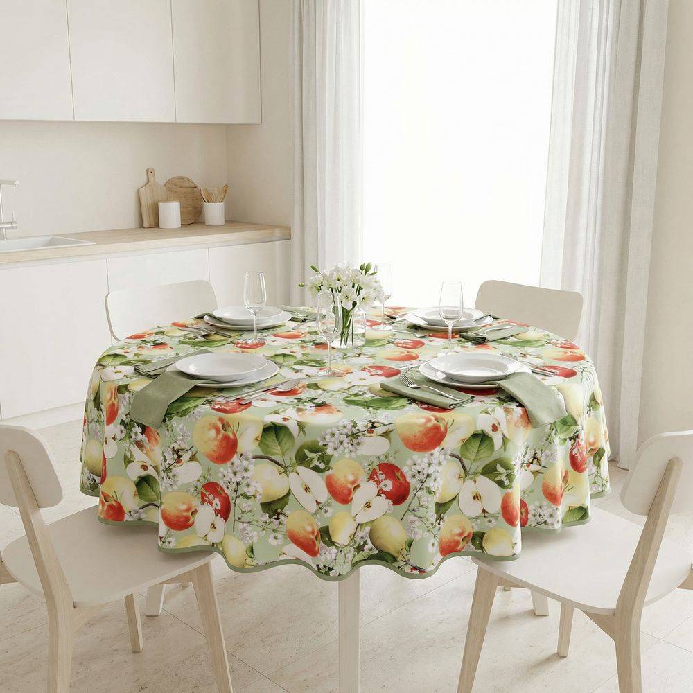 Tovaglia antimacchia rotonda Splash Kingdom Mele 160