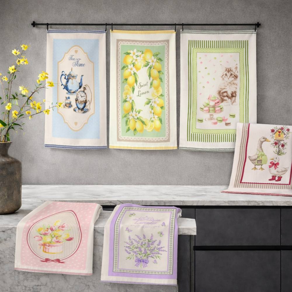 Set 6 Canovacci cucina spugna Maison Primavera