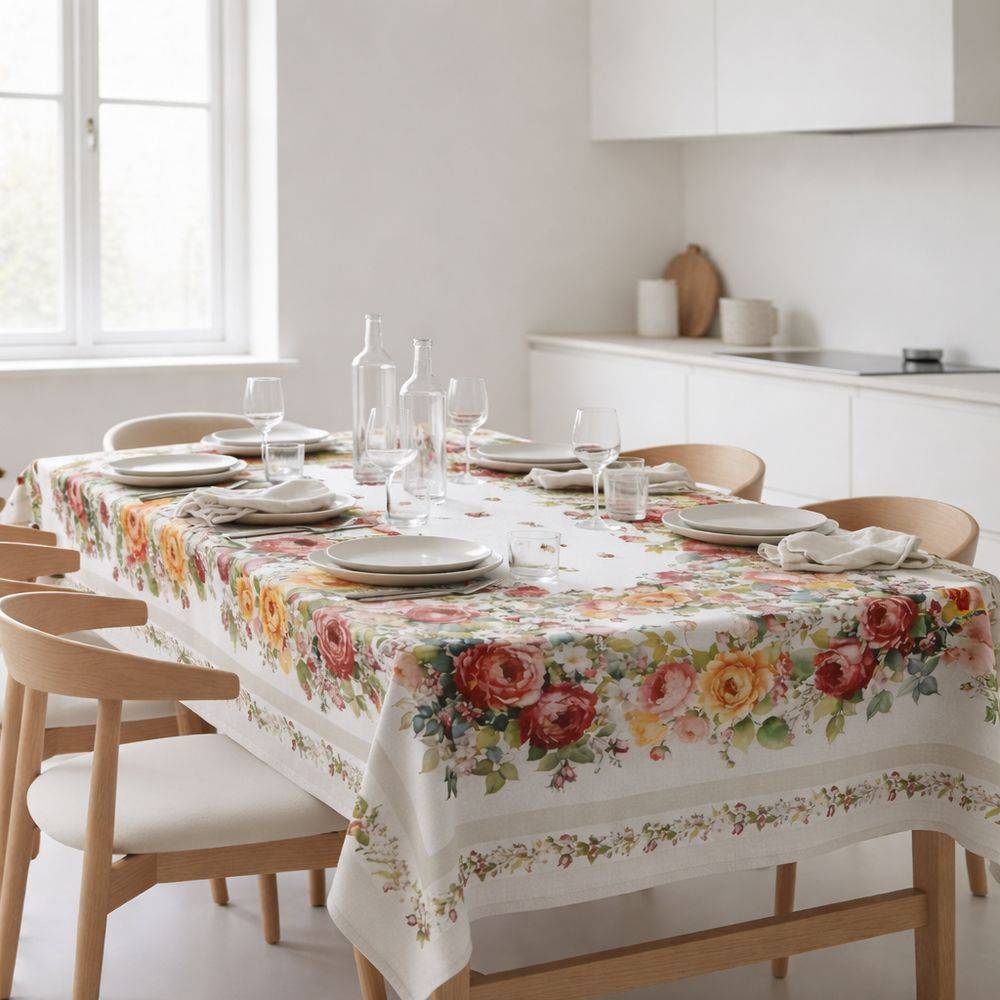 Tovaglia stampa digitale Rose 140 x 180