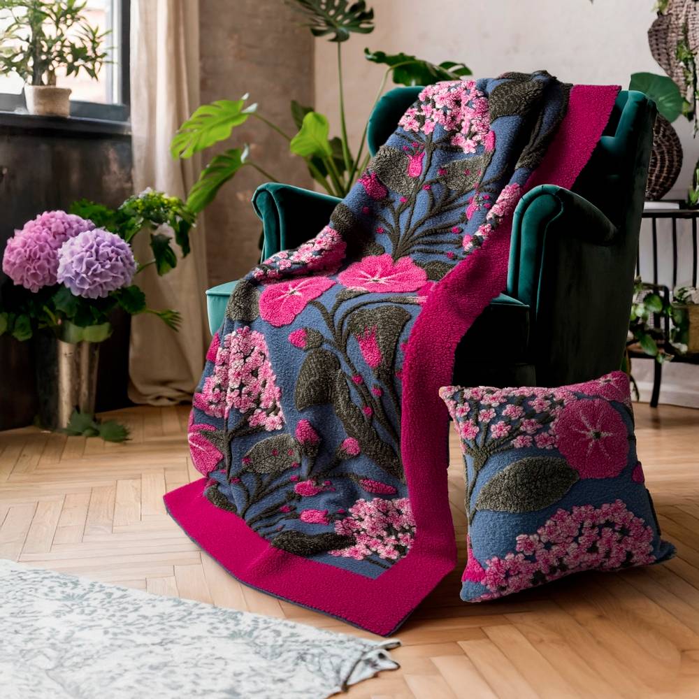 Plaid CREOLE in Lana Cotta Primula 150 x 200