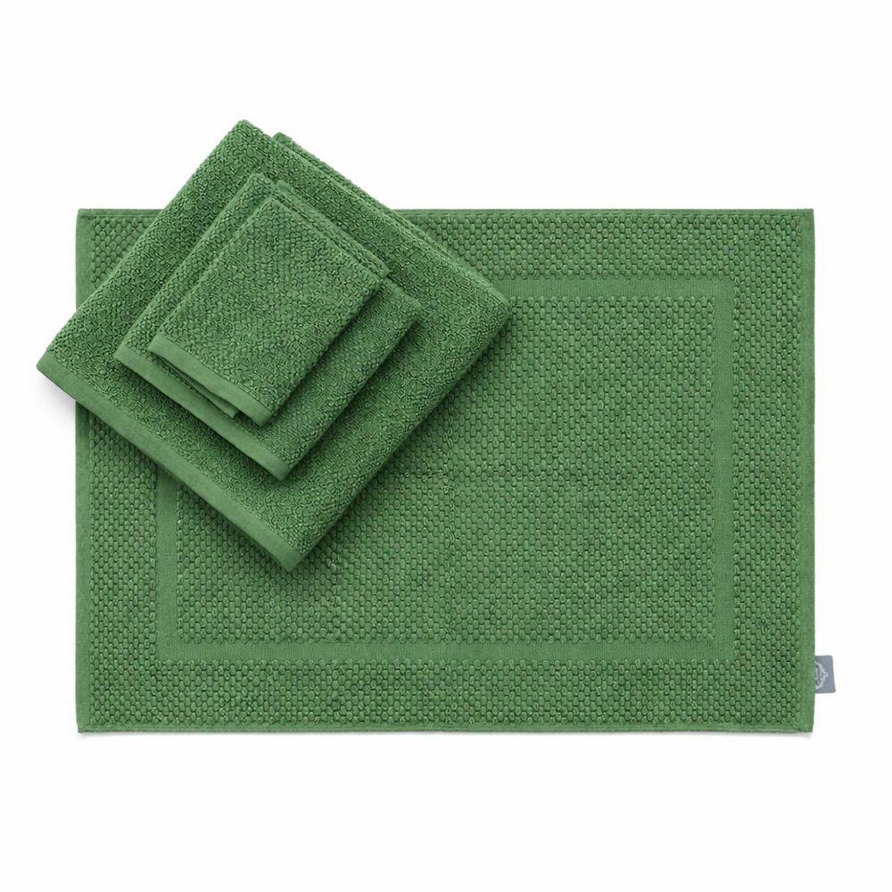 Set Bagno chicco di riso Verde Bosco