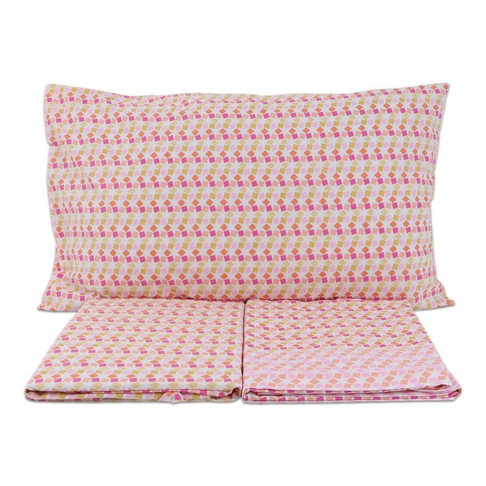 Completo Lenzuola Caleffi Smart Fuxia Matrimoniale