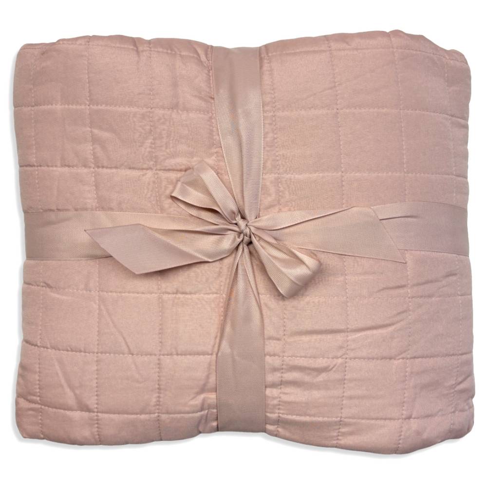 Boutis copriletto Kim Double Rosa - Grigio Matrimoniale