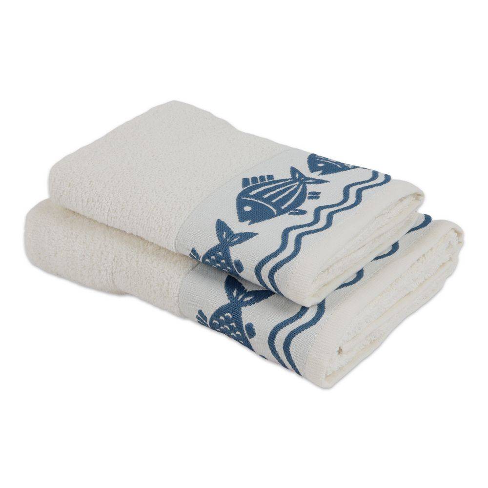 Coppia asciugamani Spugna Jacquard Lemmy Bianco