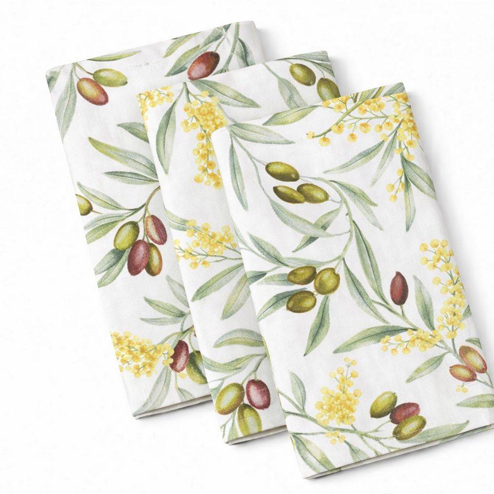 Tovagliolo su misura Mimosa e Olive