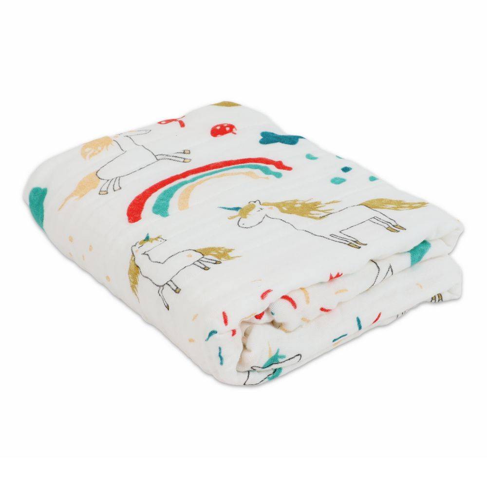 Lavetta in Mussola di Cotone Biologico Spongy Unicorni