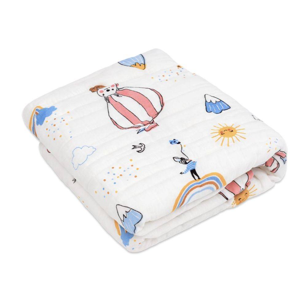 Lavetta in Mussola di Cotone Biologico Spongy Mongolfiere