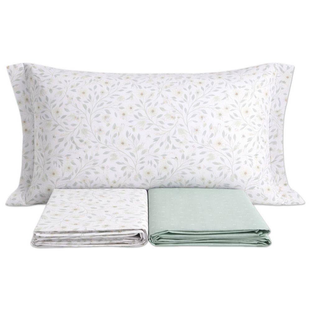 Completo Lenzuola Melody Verde Matrimoniale