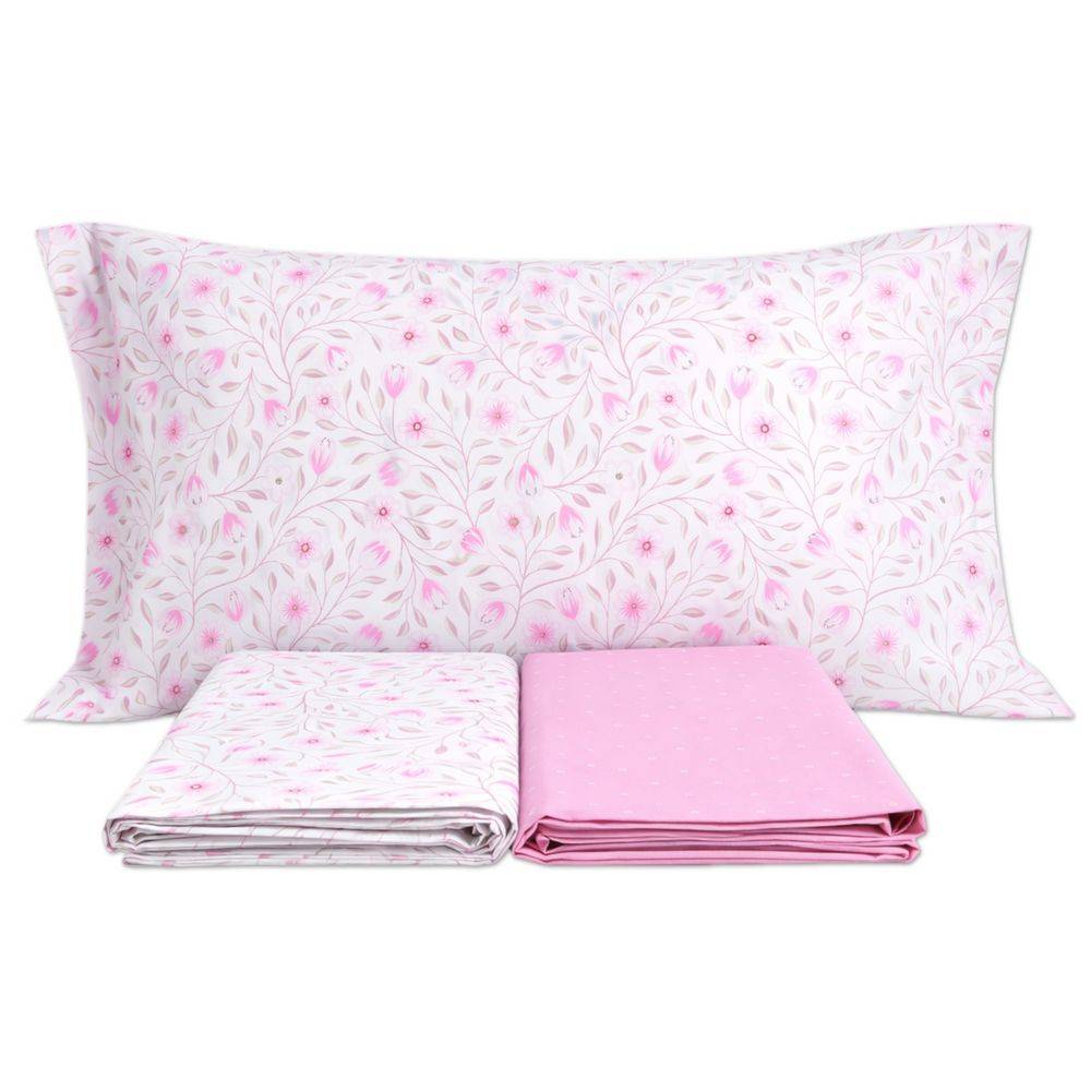 Completo Lenzuola Melody Rosa Matrimoniale