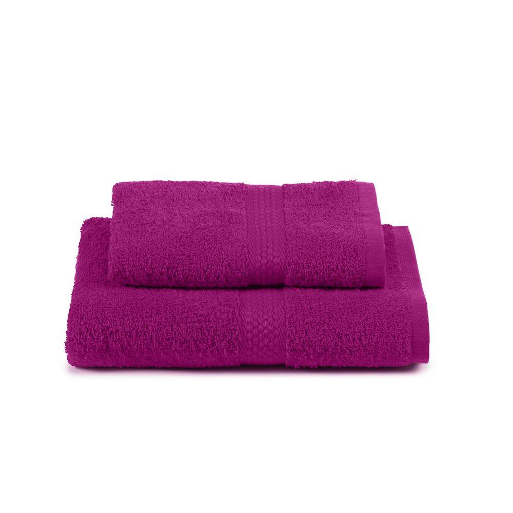 Coppia Asciugamani Caleffi in spugna Minorca Azalea Personalizzato