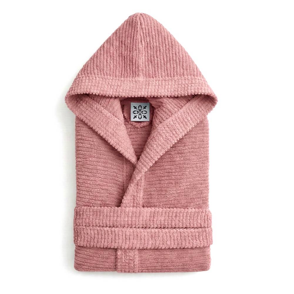 Accappatoio Con Cappuccio in Spugna Boutique Rosa Personalizzato