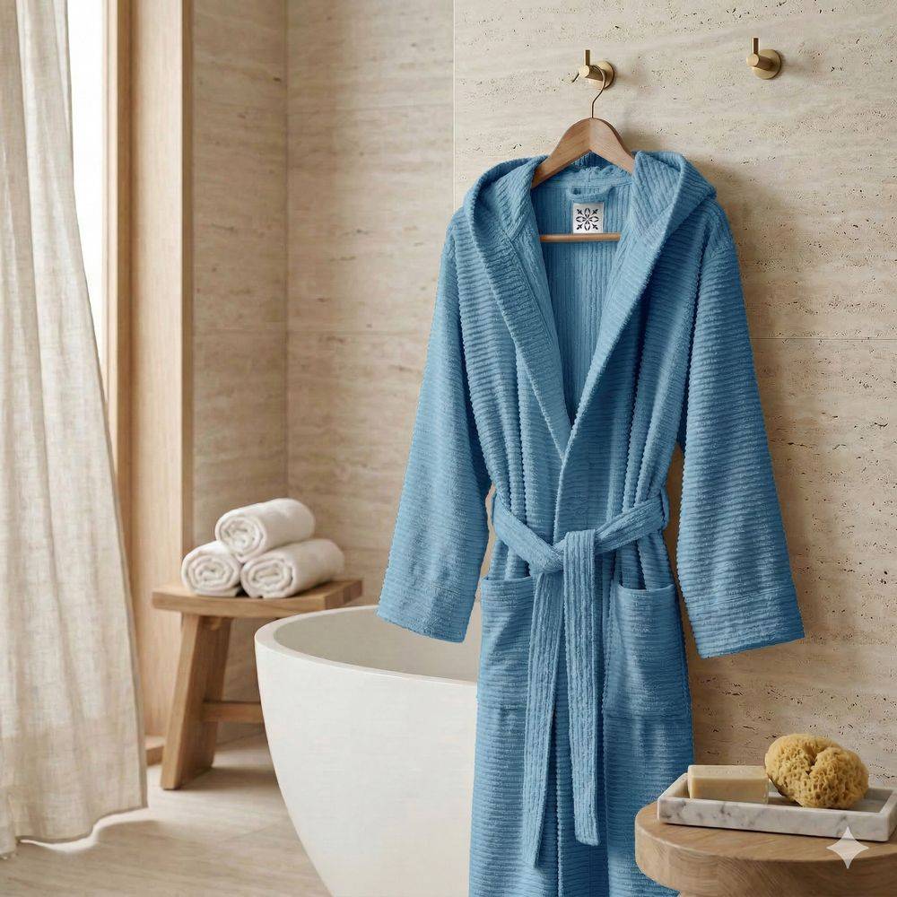 Accappatoio Con Cappuccio in Spugna Boutique Carta da Zucchero Personalizzato