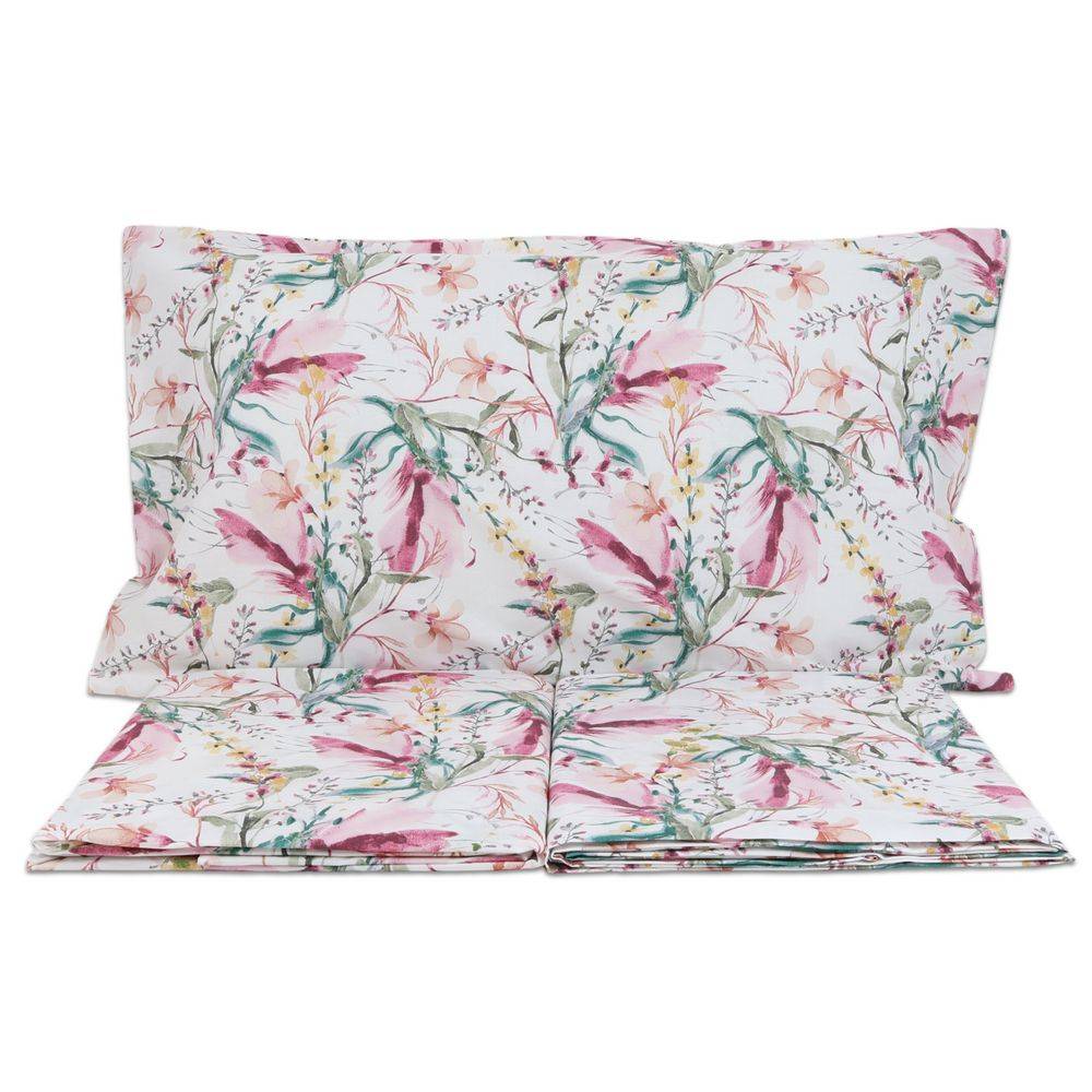 Completo Lenzuola Style Gemma Fuxia Matrimoniale