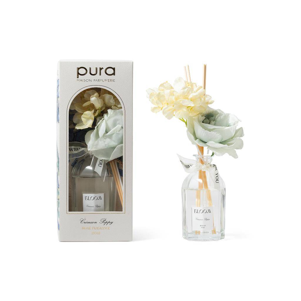 Diffusore in vetro per ambiente con Fiori Crimson Poppy 120 ml