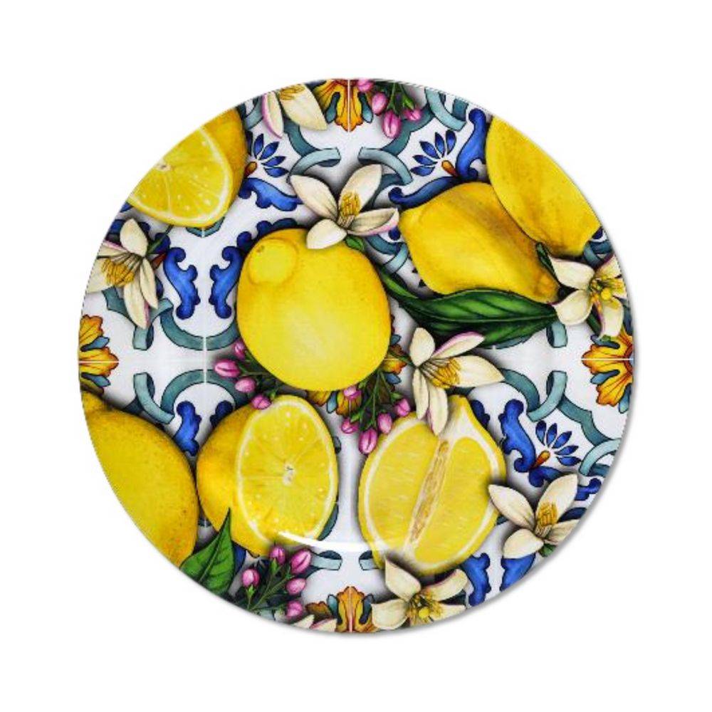 Sottopiatto Limoni e Maioliche 33 cm