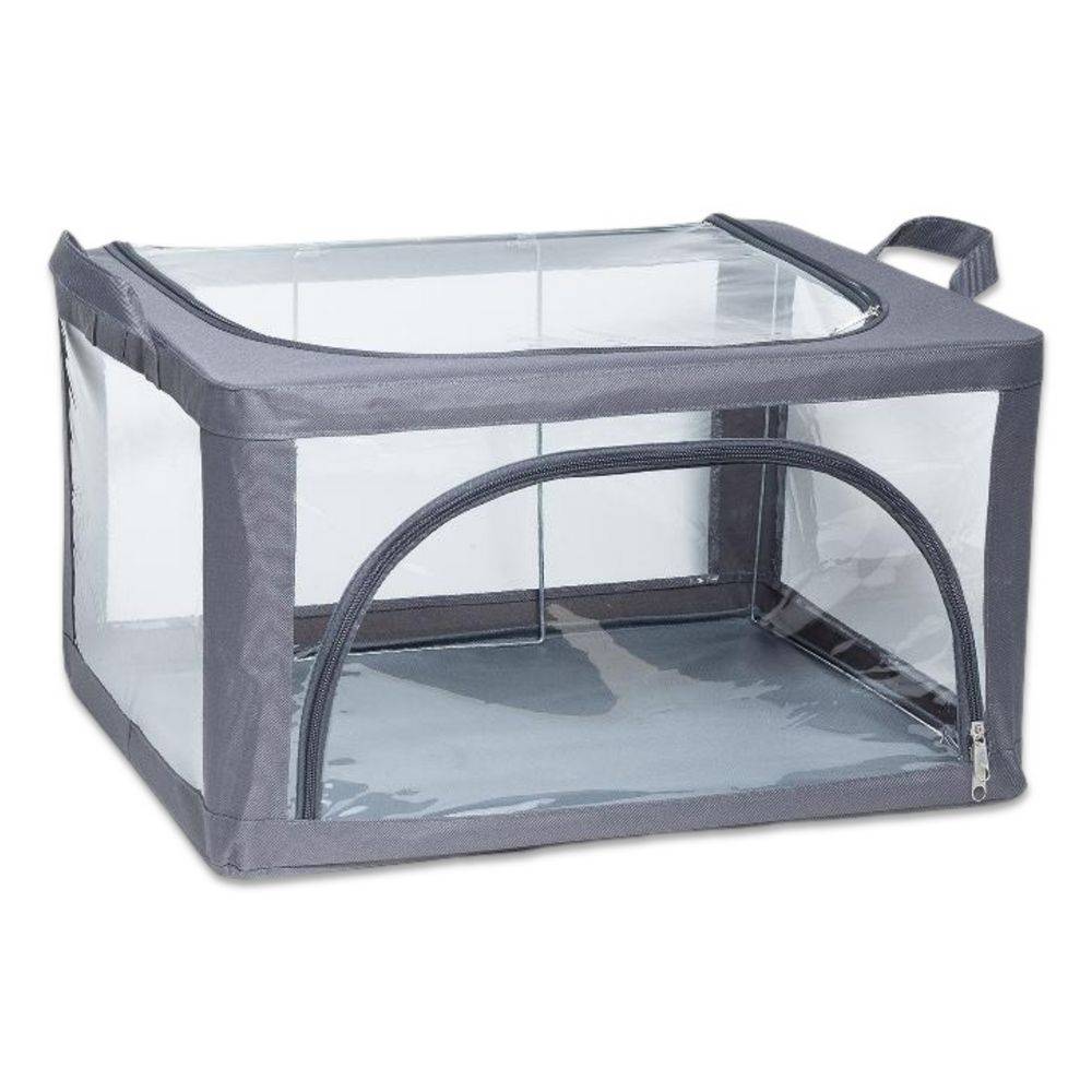 Organizer scatola Cambiostagione in PVC Grigio 50 x 40 x 28