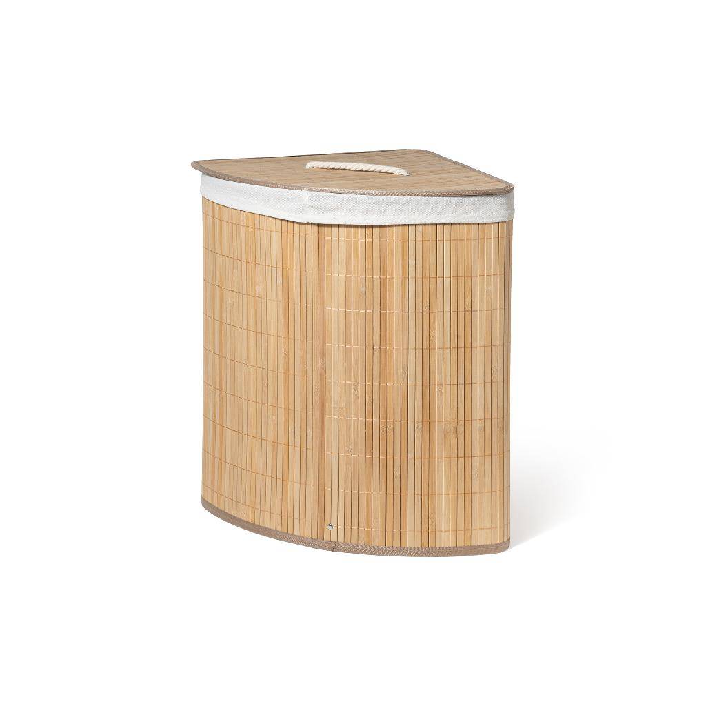 Cesto Lavanderia Angolare in Bambù