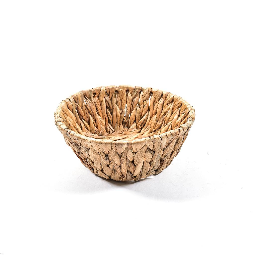 Cestino in Banano intrecciato D. 20 x 8 cm