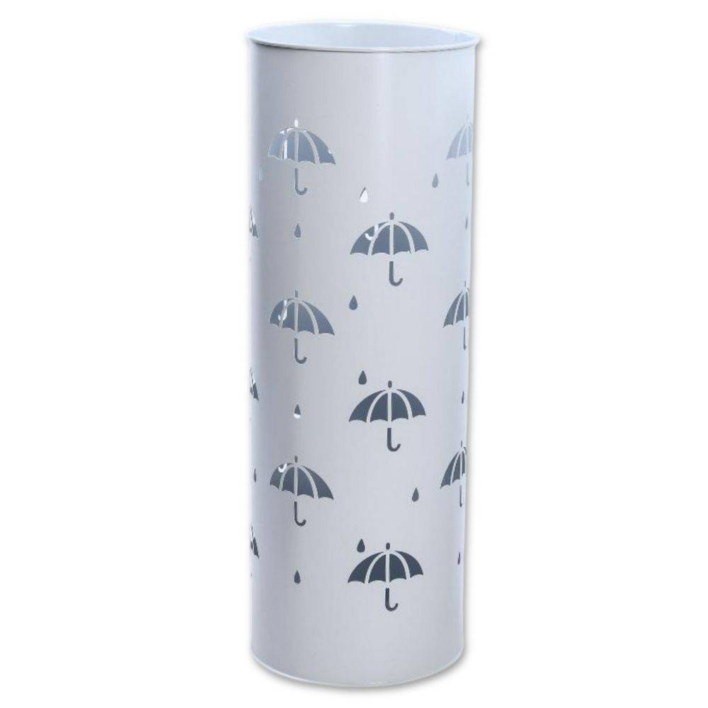 Portaombrelli Tondo in Metallo Bianco DIS. A