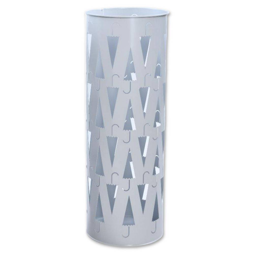 Portaombrelli Tondo in Metallo Bianco DIS. B