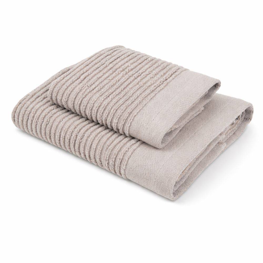 Coppia Asciugamani in Spugna Boutique Tortora Personalizzato