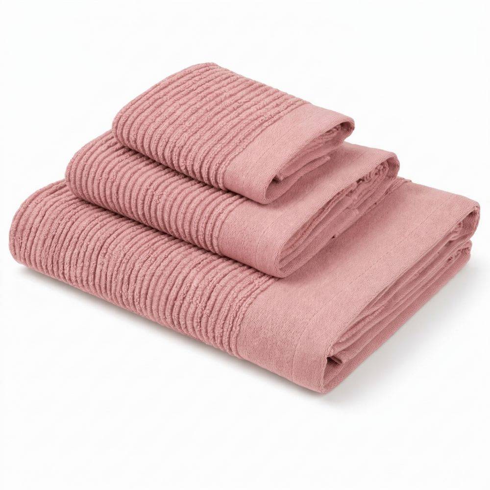 Set 3 Asciugamani in Spugna Boutique Rosa Personalizzato