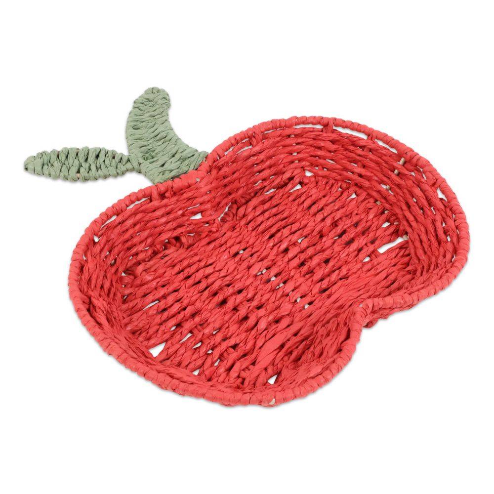 Cestino in Metallo e Carta Mela