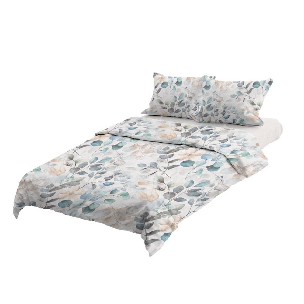 Completo Lenzuola copriletto Aliante in Raso di puro cotone Matrimoniale