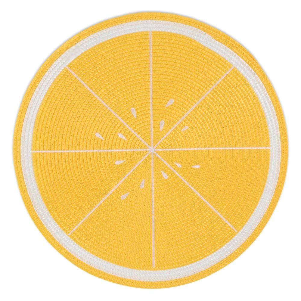 Sottopiatto Intrecciato Fruit Limone 38 cm