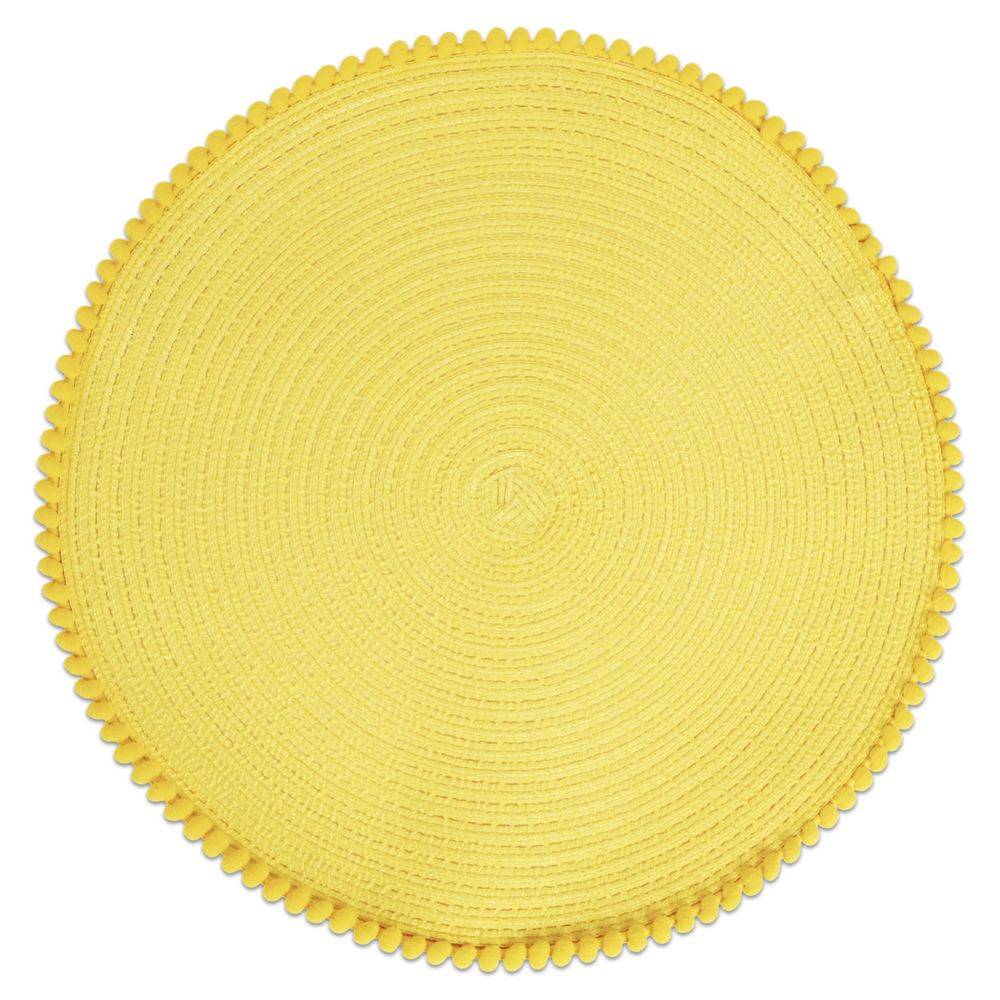 Sottopiatto Intrecciato Giallo 38 cm