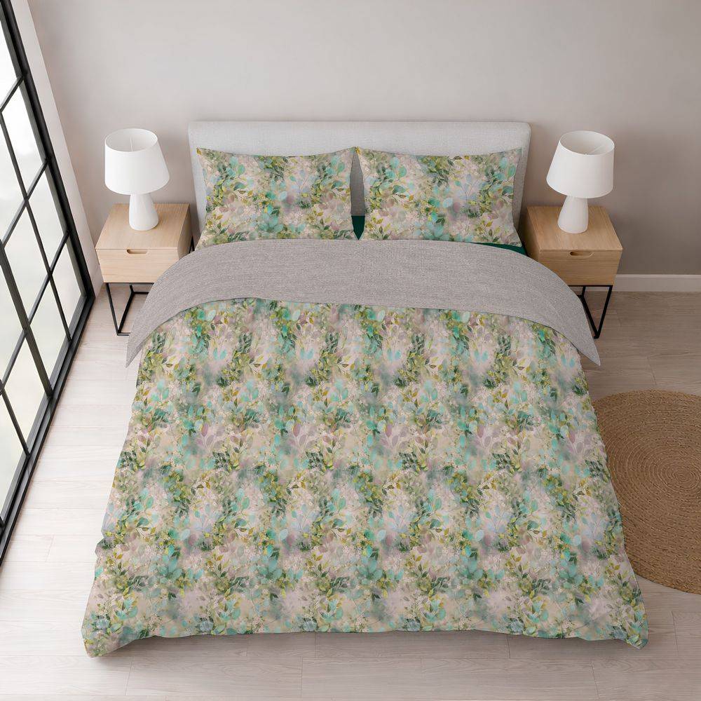  Parure Copripiumino Stampa digitale Leaves Matrimoniale